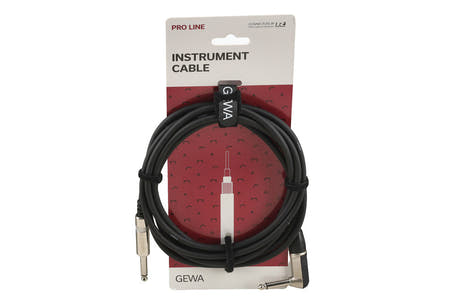 Cable de instrumento GEWA Pro Line de 3 m, de jack recto a acodado
