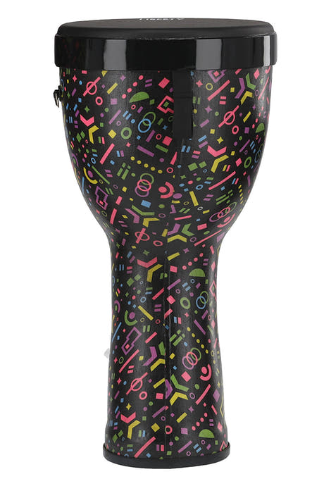 GEWA Liberty series Nestable djembé 10", diseño Crazy Neon