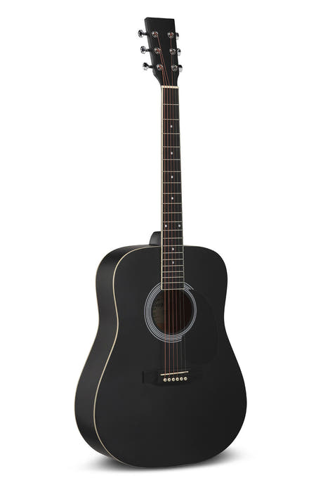 VGS Cataluna guitarra western, negra, con gig bag