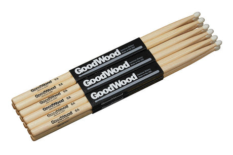Vater Goodwood 5A baquetas, nogal de 2.ª selección, punta de nailon