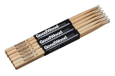 Vater Goodwood 7A baquetas, nogal americano de 2.ª selección, punta de nailon