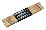 Vater Goodwood 7A baquetas, nogal americano de 2.ª selección, punta de nailon