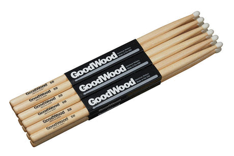 Vater Goodwood 5B baquetas, hickory de 2.ª calidad, punta de nailon