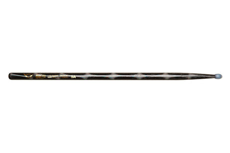 Baquetas Vater Color Wrap 5A Black Optic, nogal americano, punta de nailon