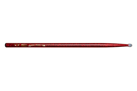 Baquetas Vater Color Wrap 5A Red Sparkle, nogal americano, punta de nailon