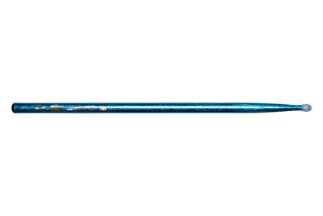 Baquetas Vater Color Wrap 5A Blue Sparkle, nogal americano, punta de nailon