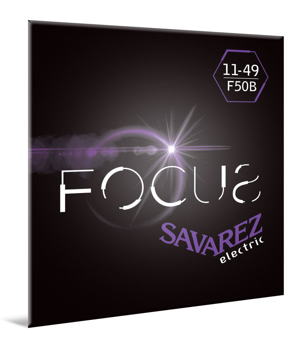 Savarez F50B Focus cuerdas de guitarra eléctrica, blues .011 a .049