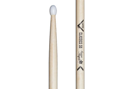 Baquetas Vater Sugar Maple Classics 5B, punta de nailon