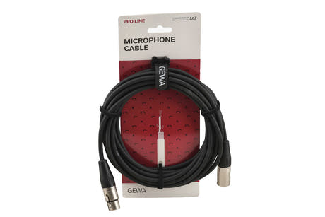 GEWA Pro Line cable de micrófono de 6 m, XLR hembra a XLR macho