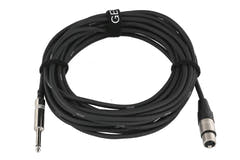 GEWA Pro Line cable de micrófono 9 m, XLR hembra a jack mono