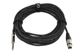 GEWA Pro Line cable de micrófono 9 m, XLR hembra a jack mono
