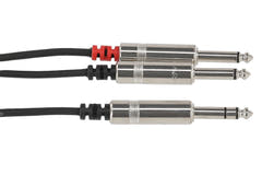 Cable de inserción GEWA Pro Line de 3 m, jack estéreo a 2 x jack mono