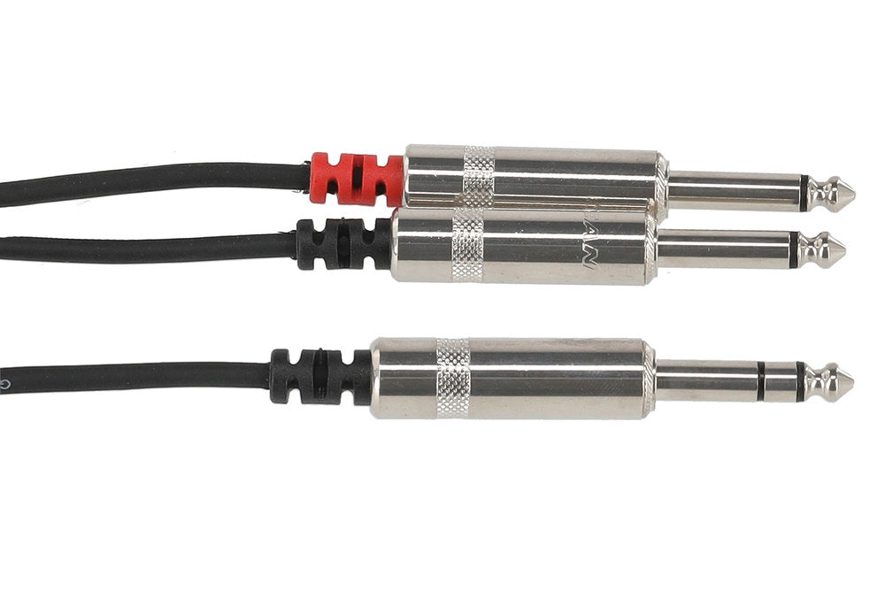 Cable de inserción GEWA Pro Line de 3 m, jack estéreo a 2 x jack mono