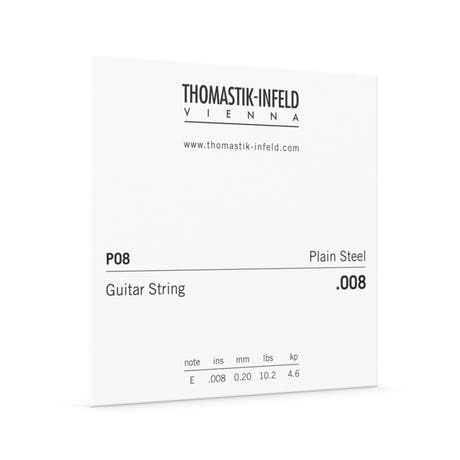 Thomastik-Infeld Plectrum P08 cuerda de guitarra .008, AC210 de 12 cuerdas