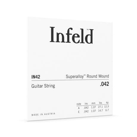 Thomastik-Infeld Superalloy cuerda de guitarra eléctrica .042w, roundwound (IN42)