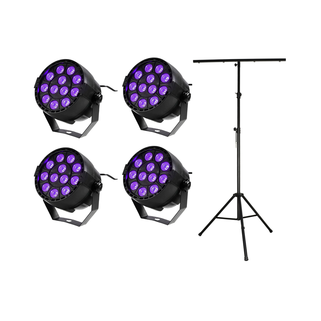 UV LED Spot (12x2W) & Perfex Trípode de Luz