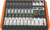 Ibiza 8-channel Mixer w. USB and Bluetooth