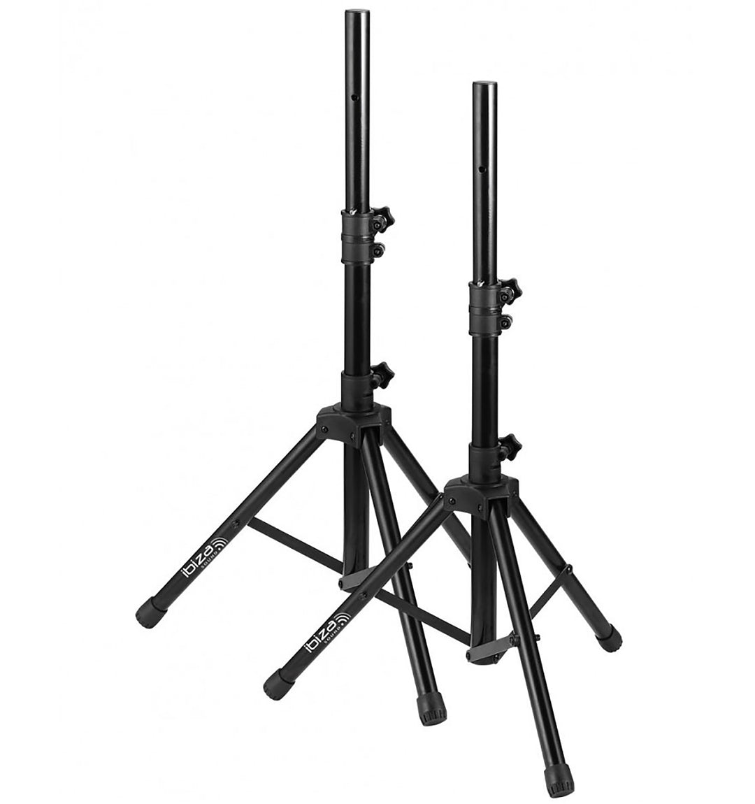 Ibiza - Soportes para altavoces con bolsa Bundle (30kg, 1,20m)