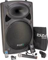 Ibiza Altavoz Portátil con 15" Bajo (Negro, 800W)