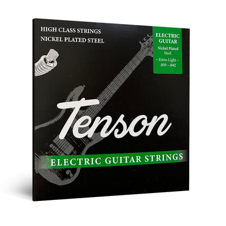 Cuerdas de guitarra eléctrica Tenson Nickel .009-.042, Extra Light