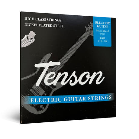 Tenson Nickel cuerdas de guitarra eléctrica .010-.046, Regular Light