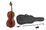 GEWA Sonata Europa Deluxe violonchelo 4/4, ajustado, arco de massaranduba, funda