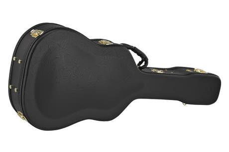 GEWA Prestige estuche de guitarra para guitarra acústica de 12 cuerdas, tapa abombada
