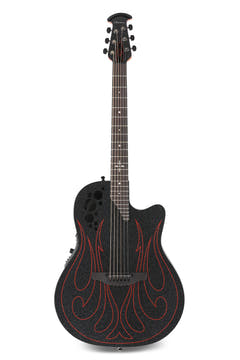 Ovation Elite Gus G. Signature Super Shallow 1868-GUS-G, Black satinado