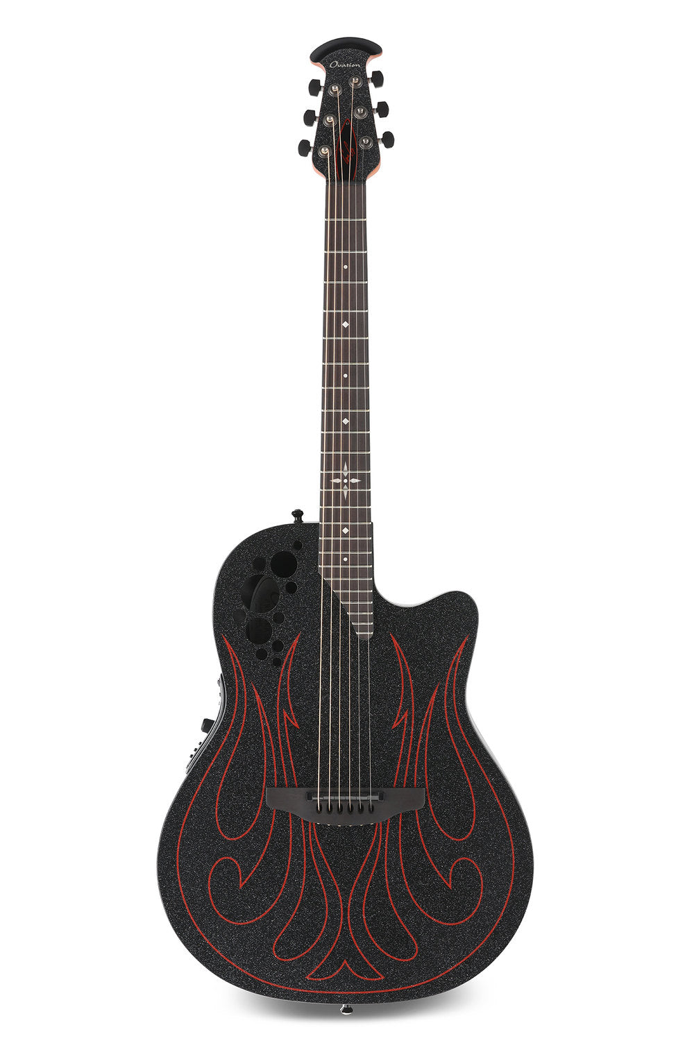 Ovation Elite Gus G. Signature Super Shallow 1868-GUS-G, Black satinado