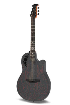 Ovation Elite Gus G. Signature Super Shallow 1868-GUS-G, Black satinado