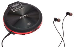 AIWA PCP-850 Reproductor de CD portátil – MP3 y Anti-Shock, rojo