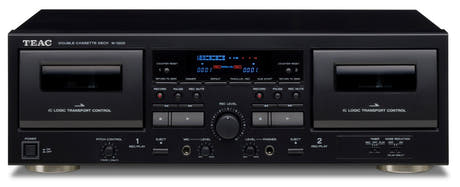 TEAC W-1200 Reproductor de Cassettes Doble (Negro)