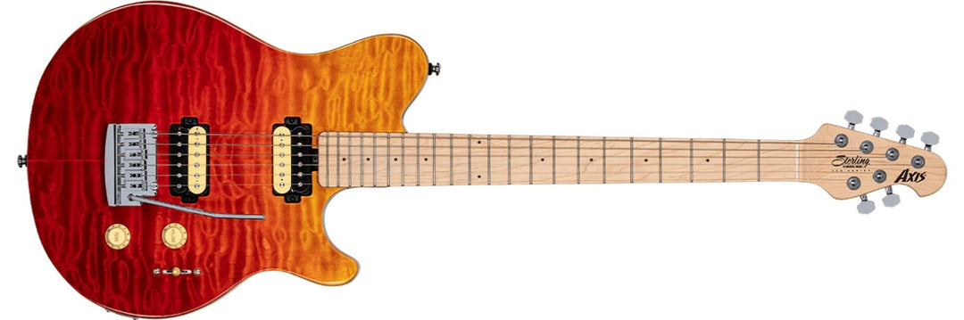 Sterling By Music Man Axis AX3QM, Rojo Spectrum