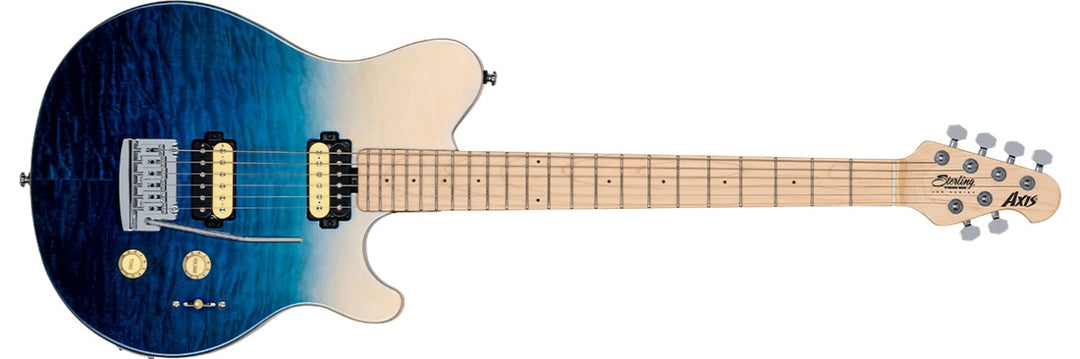 Sterling By Music Man Axis AX3QM, Azul Spectrum