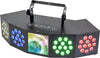 Ibiza Starwash 3-en-1 Luz de discoteca con DMX