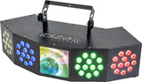 Ibiza Starwash 3-en-1 Luz de discoteca con DMX