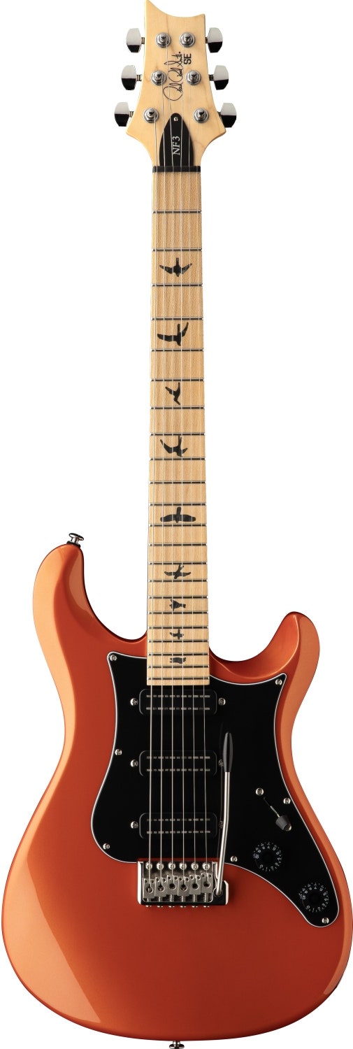 PRS SE NF3 Metallic Orange - diapasón de arce