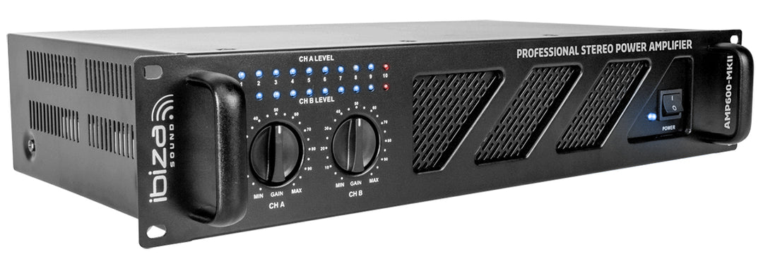 Ibiza AMP600-MKII - Amplificador de efectos (2x480W)
