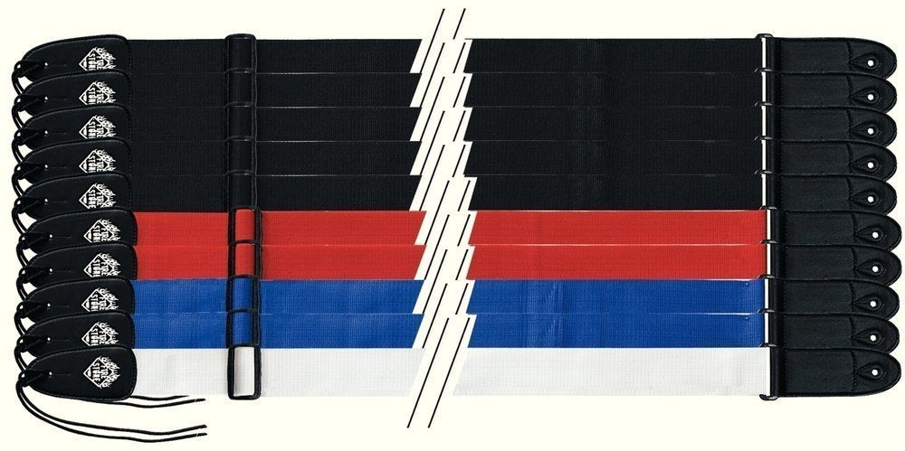 Fire & Stone correas de guitarra Nylon Edition, 10 uds. de colores variados