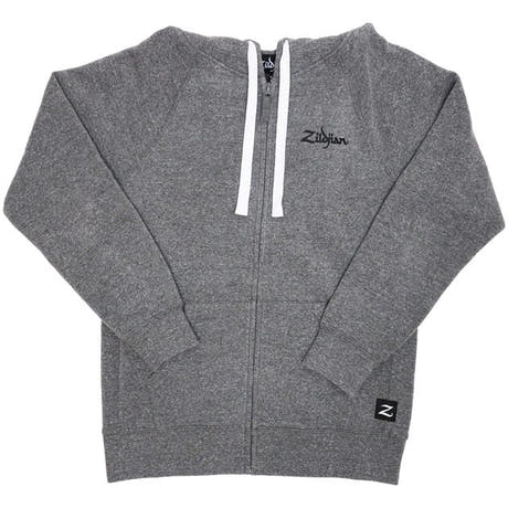 Zildjian sudadera con capucha con cremallera gris - Medium