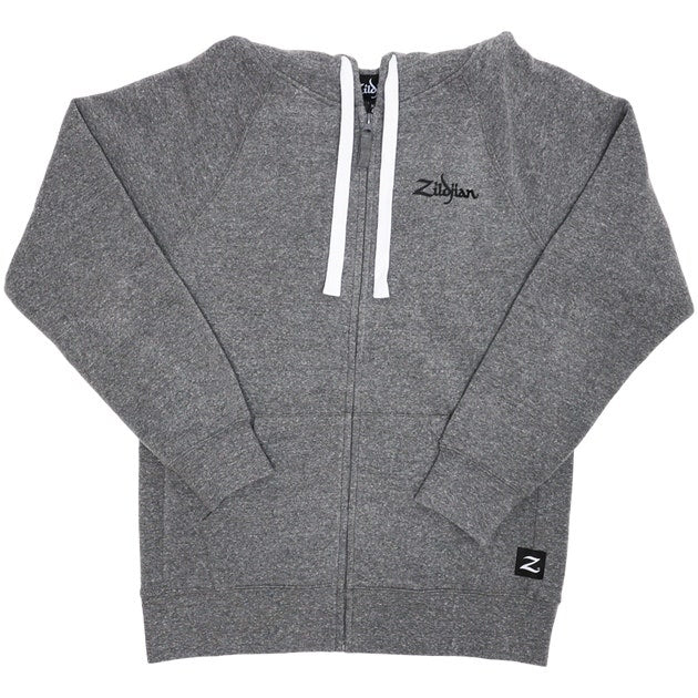Zildjian sudadera con capucha con cremallera gris - Medium