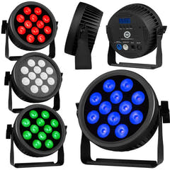 Light4Me Cree Alu Quad Par 12 LED PAR Foco 12x12W RGBW