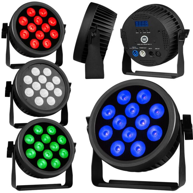 Light4Me Cree Alu Quad Par 12 LED PAR Foco 12x12W RGBW
