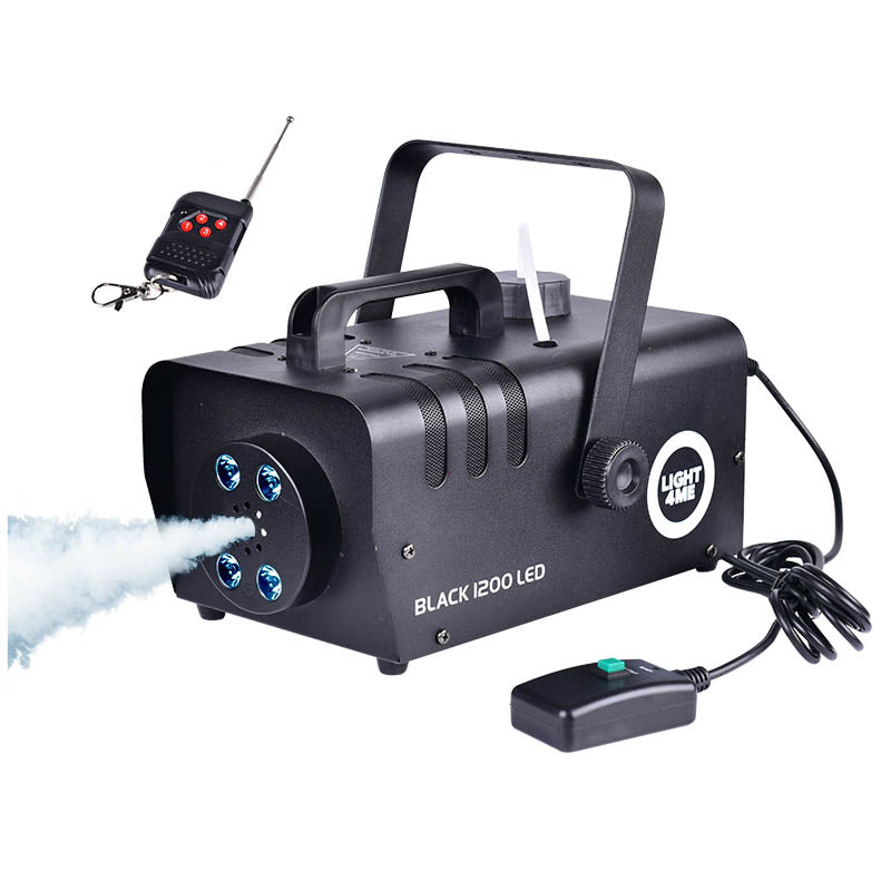 Light4Me Black 1200 LED Máquina de niebla bundle