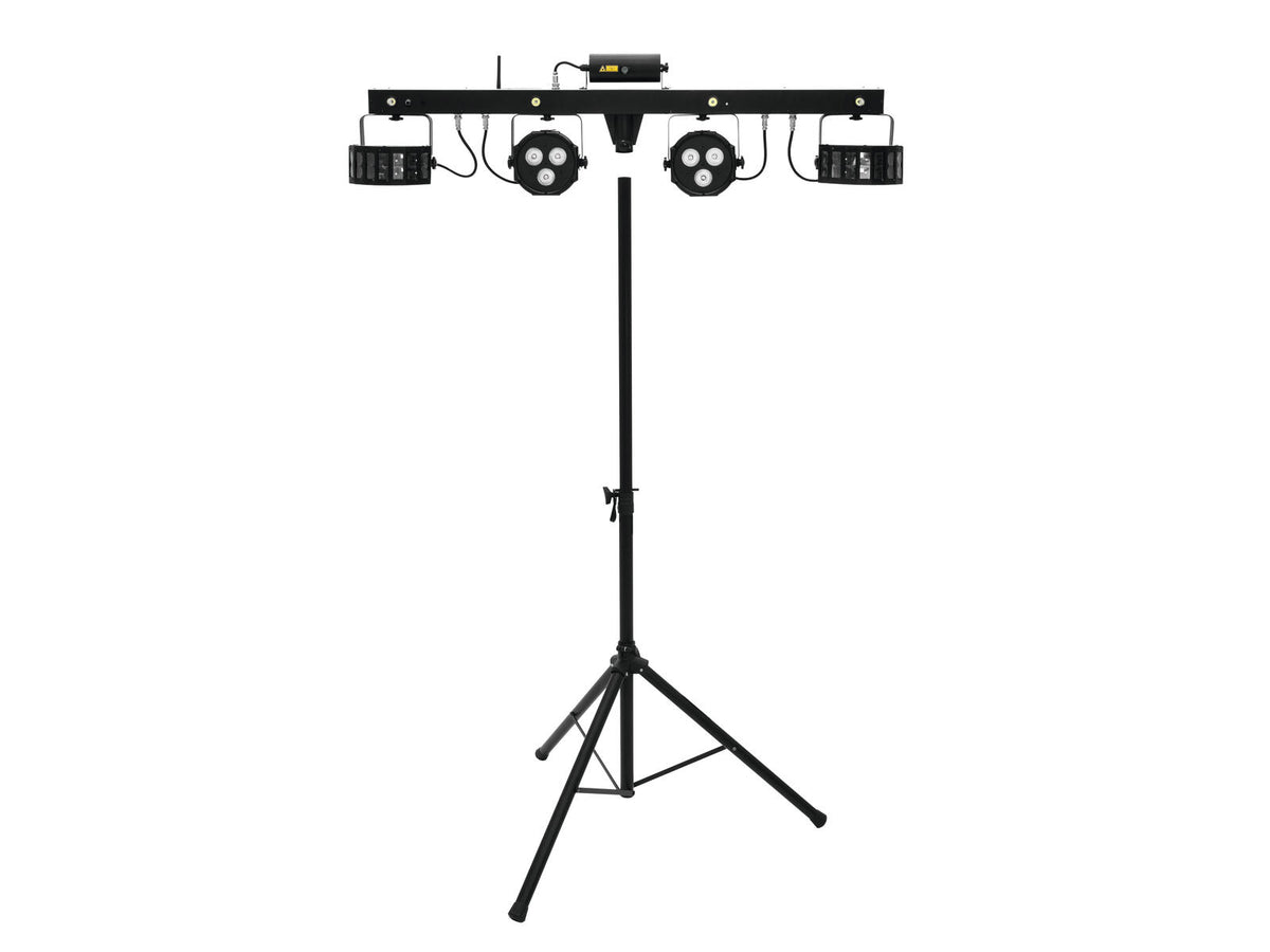 Eurolite Set LED KLS Barra láser FX + M-3 Soporte para sistema de altavoces Stand