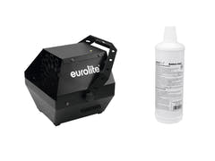 EUROLITE Set B-90 Máquina de Burbujas negra + Líquido para Burbujas 1l