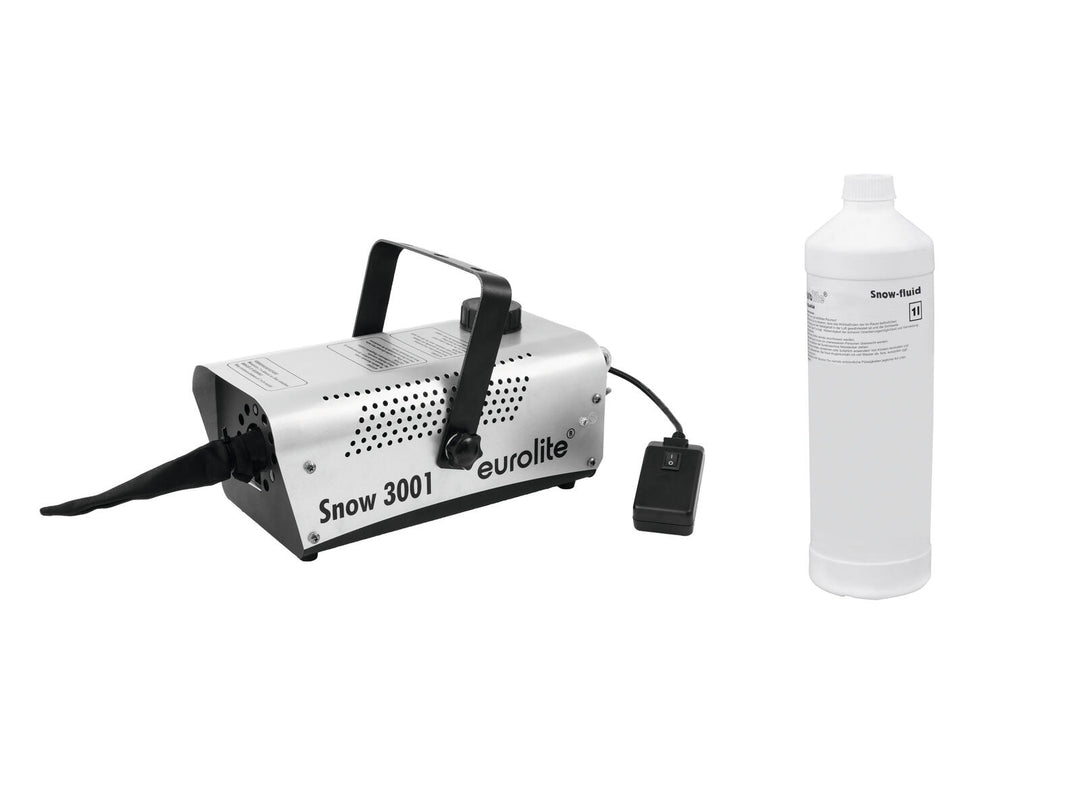 EUROLITE Set Snow 3001 Máquina de nieve + líquido de nieve 1l