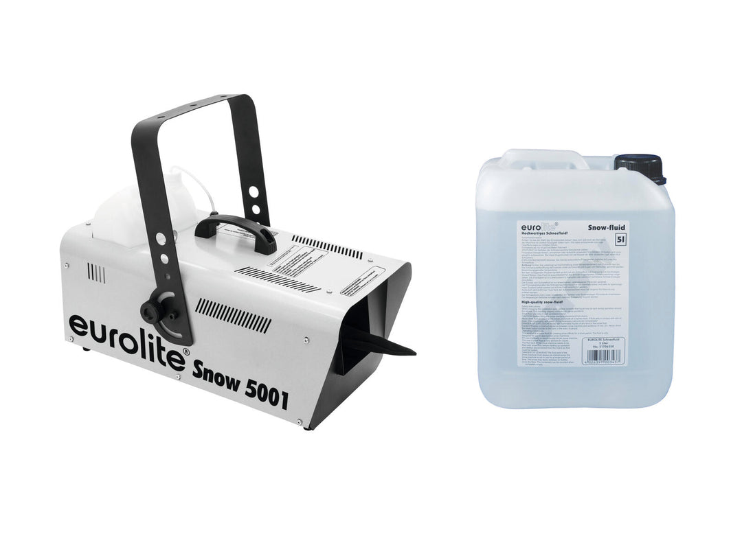 EUROLITE Set Snow 5001 máquina de nieve + líquido de nieve 5l