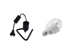 EUROLITE Set LED BC-1 RGB + Base triangular negra