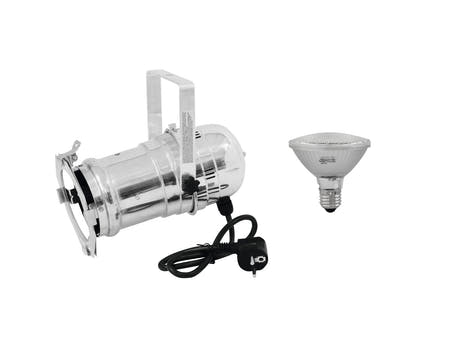 Conjunto EUROLITE Foco PAR-30 sil + PAR-30 230V SMD 11W E-27 LED 3000K
